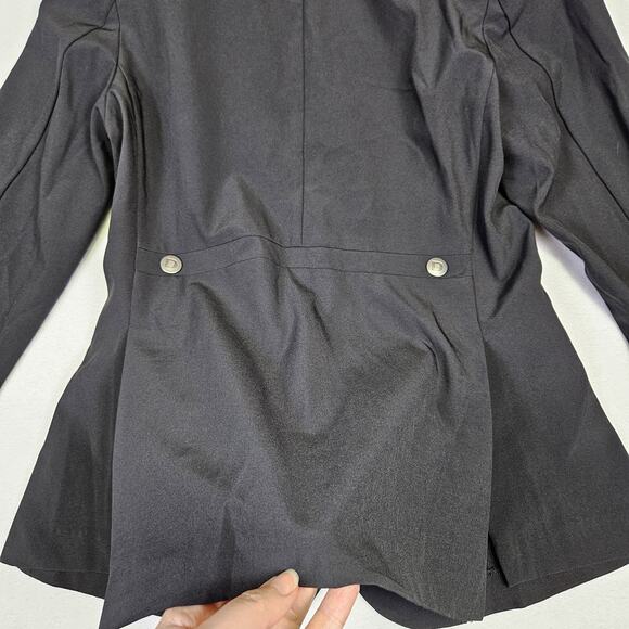 Dublin Derby Softshell Show Coat Womens Jacket Black Equestrian Dressage Snap 10 - Picture 10 of 16